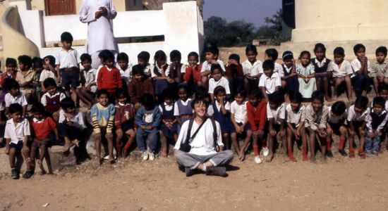 1995 zufälliger Besuch einer Schule in Kajuraho